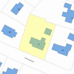 95 Fair Oaks Ave, Newton, MA 02460 plot plan