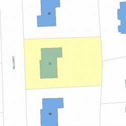 75 Lovett Rd, Newton, MA 02459 plot plan