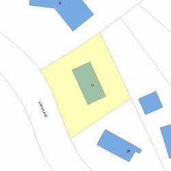 14 Aspen Ave, Newton, MA 02466 plot plan