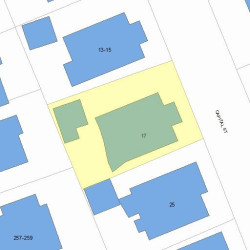 17 Capital St, Newton, MA 02458 plot plan