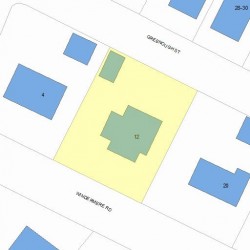 12 Windermere Rd, Newton, MA 02466 plot plan