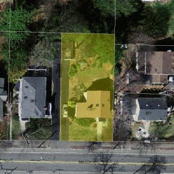 977 Beacon St, Newton, MA 02459 aerial view