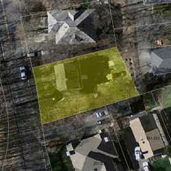 26 Lewis Ter, Newton, MA 02458 aerial view