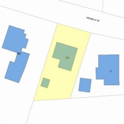 374 Kenrick St, Newton, MA 02458 plot plan