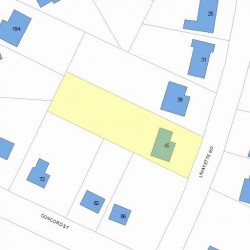 45 Lafayette Rd, Newton, MA 02462 plot plan