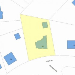 45 Alban Rd, Newton, MA 02468 plot plan