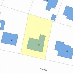 469 Boylston St, Newton, MA 02459 plot plan