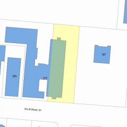 213 California St, Newton, MA 02458 plot plan