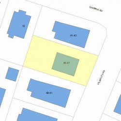 45 Falmouth Rd, Newton, MA 02465 plot plan