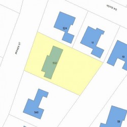 532 Parker St, Newton, MA 02459 plot plan