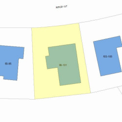 101 Ripley St, Newton, MA 02459 plot plan