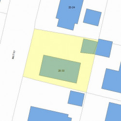 28 Milo St, Newton, MA 02465 plot plan