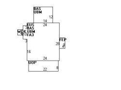 43 Walnut St, Newton, MA 02460 floor plan