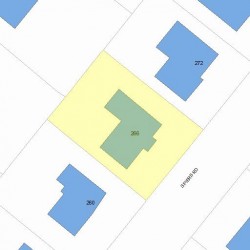 266 Spiers Rd, Newton, MA 02459 plot plan