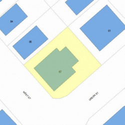 67 Green St, Newton, MA 02458 plot plan