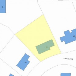 75 Annawan Rd, Newton, MA 02468 plot plan