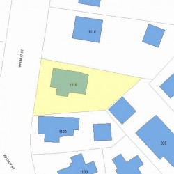 1116 Walnut St, Newton, MA 02461 plot plan