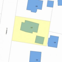 126 Sumner St, Newton, MA 02459 plot plan