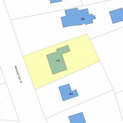 238 Winchester St, Newton, MA 02461 plot plan