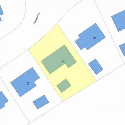 33 Chapin Rd, Newton, MA 02459 plot plan