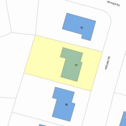 89 Adeline Rd, Newton, MA 02459 plot plan