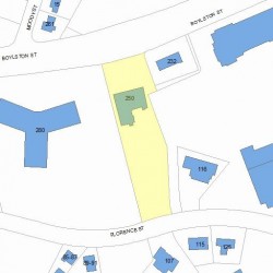 250 Boylston St, Newton, MA 02461 plot plan