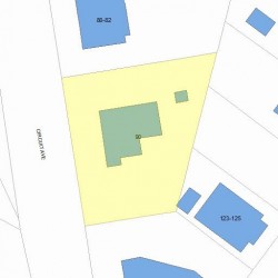 90 Circuit Ave, Newton, MA 02461 plot plan