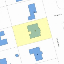 86 Mccarthy Rd, Newton, MA 02459 plot plan