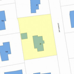 29 Leonard Ave, Newton, MA 02465 plot plan