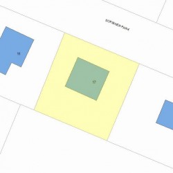 17 Scribner Park, Newton, MA 02466 plot plan