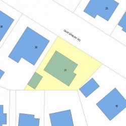 26 Canterbury Rd, Newton, MA 02461 plot plan