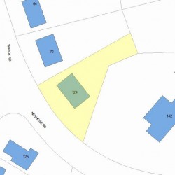 124 Neshobe Rd, Newton, MA 02468 plot plan