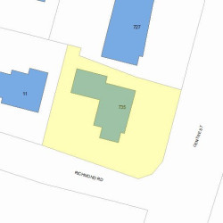 735 Centre St, Newton, MA 02458 plot plan