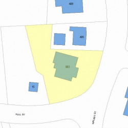 503 Walnut St, Newton, MA 02460 plot plan
