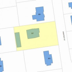 807 Chestnut St, Newton, MA 02468 plot plan