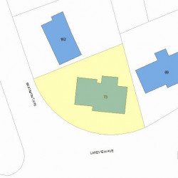 73 Lakeview Ave, Newton, MA 02460 plot plan