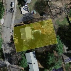 18 Dorr Rd, Newton, MA 02458 aerial view