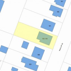 193 Winslow Rd, Newton, MA 02468 plot plan