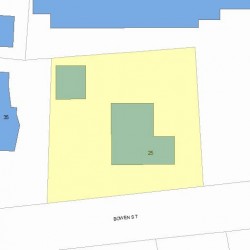 25 Bowen St, Newton, MA 02459 plot plan