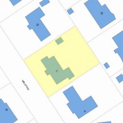 17 Walsh Rd, Newton, MA 02459 plot plan