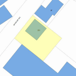 253 Riverview Ave, Newton, MA 02466 plot plan