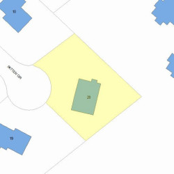 20 Patten Cir, Newton, MA 02459 plot plan