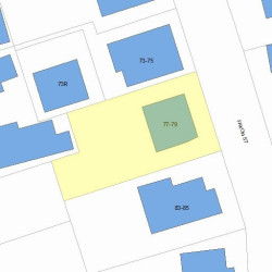 77 Faxon St, Newton, MA 02458 plot plan