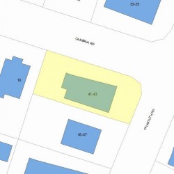 41 Falmouth Rd, Newton, MA 02465 plot plan