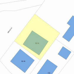 14 Grove St, Newton, MA 02466 plot plan