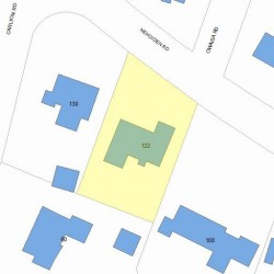 122 Nehoiden Rd, Newton, MA 02468 plot plan