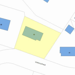 49 Concolor Ave, Newton, MA 02458 plot plan