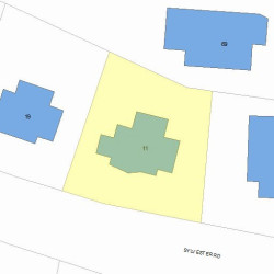 11 Sylvester Rd, Newton, MA 02465 plot plan