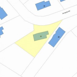 36 Fairlee Rd, Newton, MA 02468 plot plan