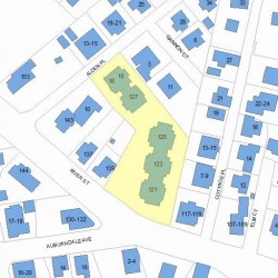 18 Alden Pl, Newton, MA 02465 plot plan